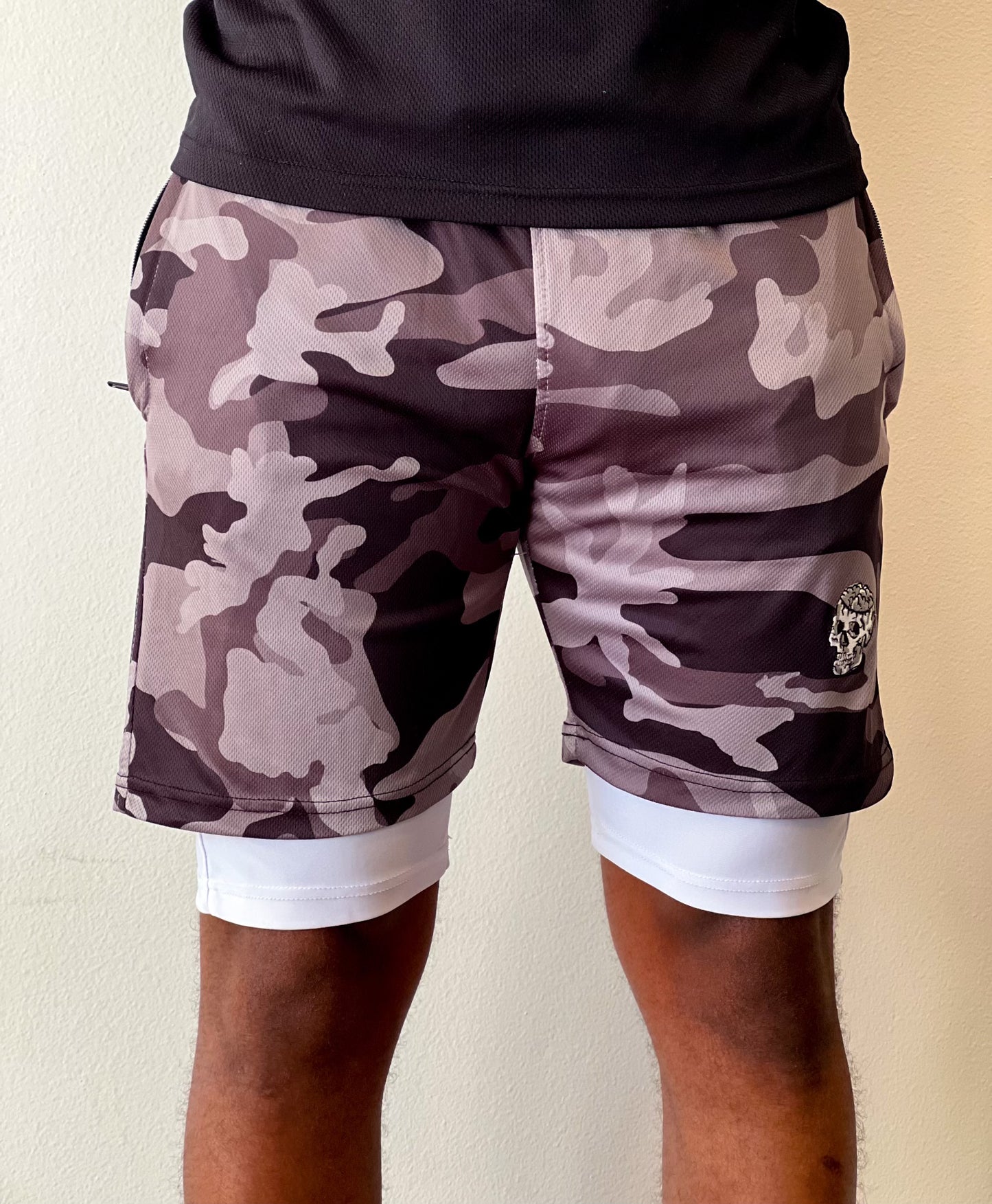 GoldMind$ Black Athletic shorts